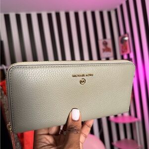 Michael Kors Sage Leather Wallet